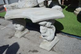 Ornamental Garden Bench with Squirrel Supports