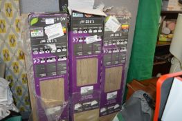 *Three Packs of 6 Laminate Flooring Grey