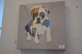 Canvas Print of a Bulldog