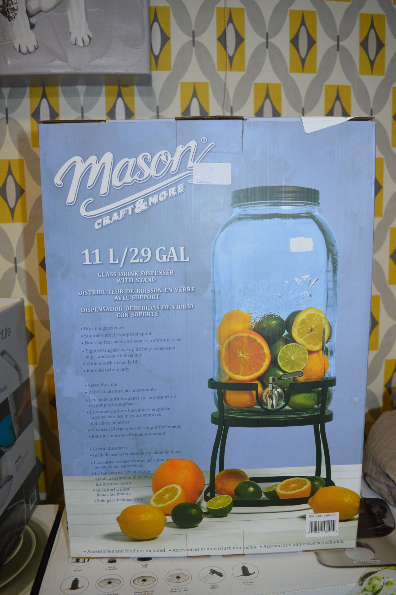 *Mason Drink Dispenser 11l