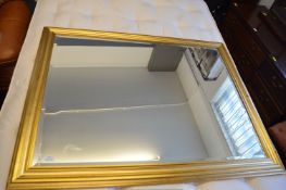 Gilt Framed Beveled Edge Mirror 135x105cm