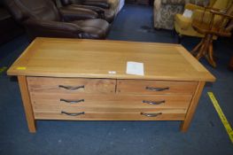 Laura Ashley Oak Four Drawer Coffee Table