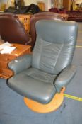 Green Leather Reclining Chair