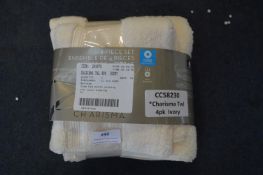 *Charisma Ivory Towels 4pk