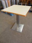 * Single Pedestal Table with Square Top ~60x60x76cm