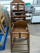 Four Wooden Highchairs