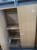 Three Shelf Wood Effect Cupboard 100x150x46cm