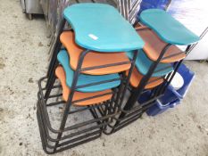 * x8 multicoloured stools (600H)