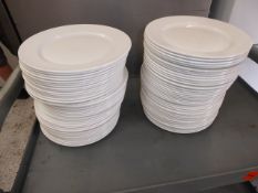 * 84 x 10 inch white plates