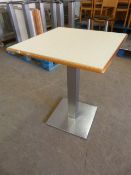 * Single Pedestal Table with Square Top ~60x60x76cm