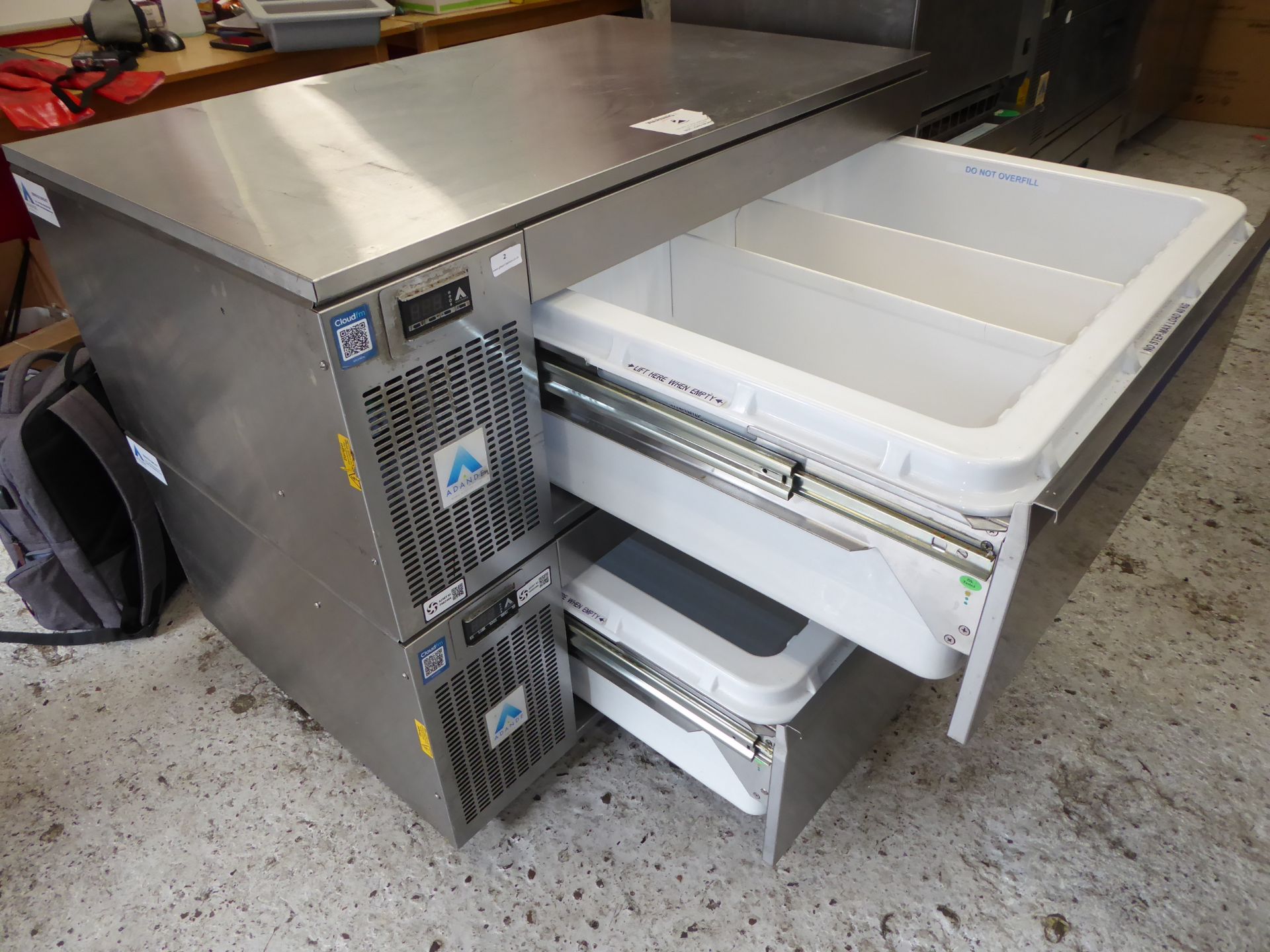 * Adande 2 drawer refrigerator - direct from national chain. RRP new £4400 - Image 3 of 3