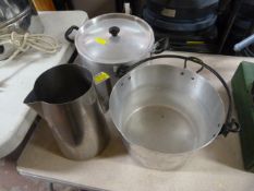 Stainless Steel Jam Pan, Jug and Cooking Pot
