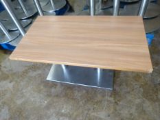 * Double Pedestal Coffee Table 105x60x40cm (No fittings)