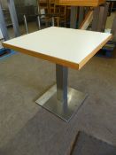 * Single Pedestal Table with Square Top ~60x60x66cm