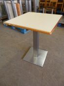 * Single Pedestal Table with Square Top ~60x60x76cm