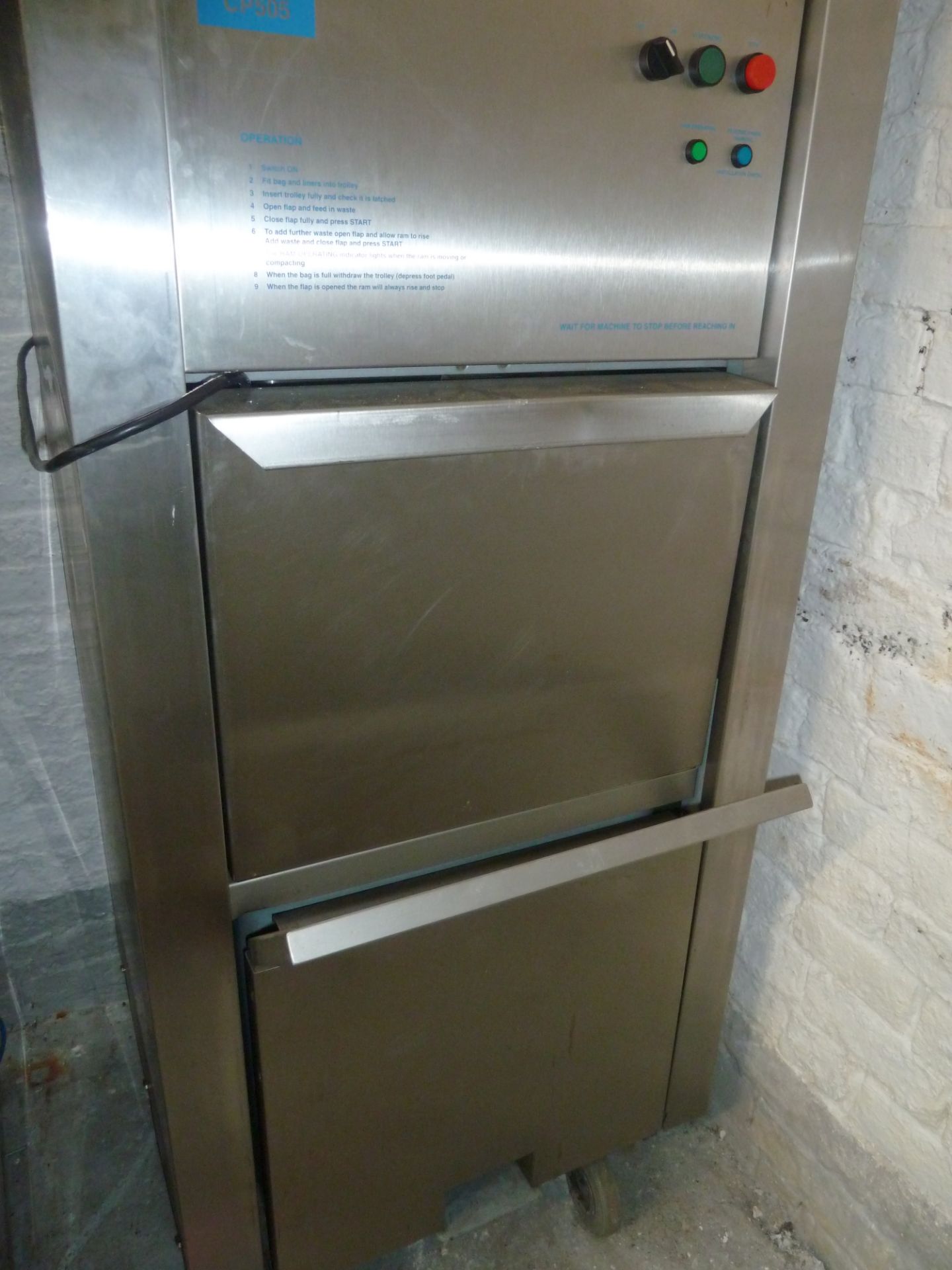 * IMC waste compactor, very clean condition. RRP £5500.(680Wx1940Hx830D) - Image 2 of 2