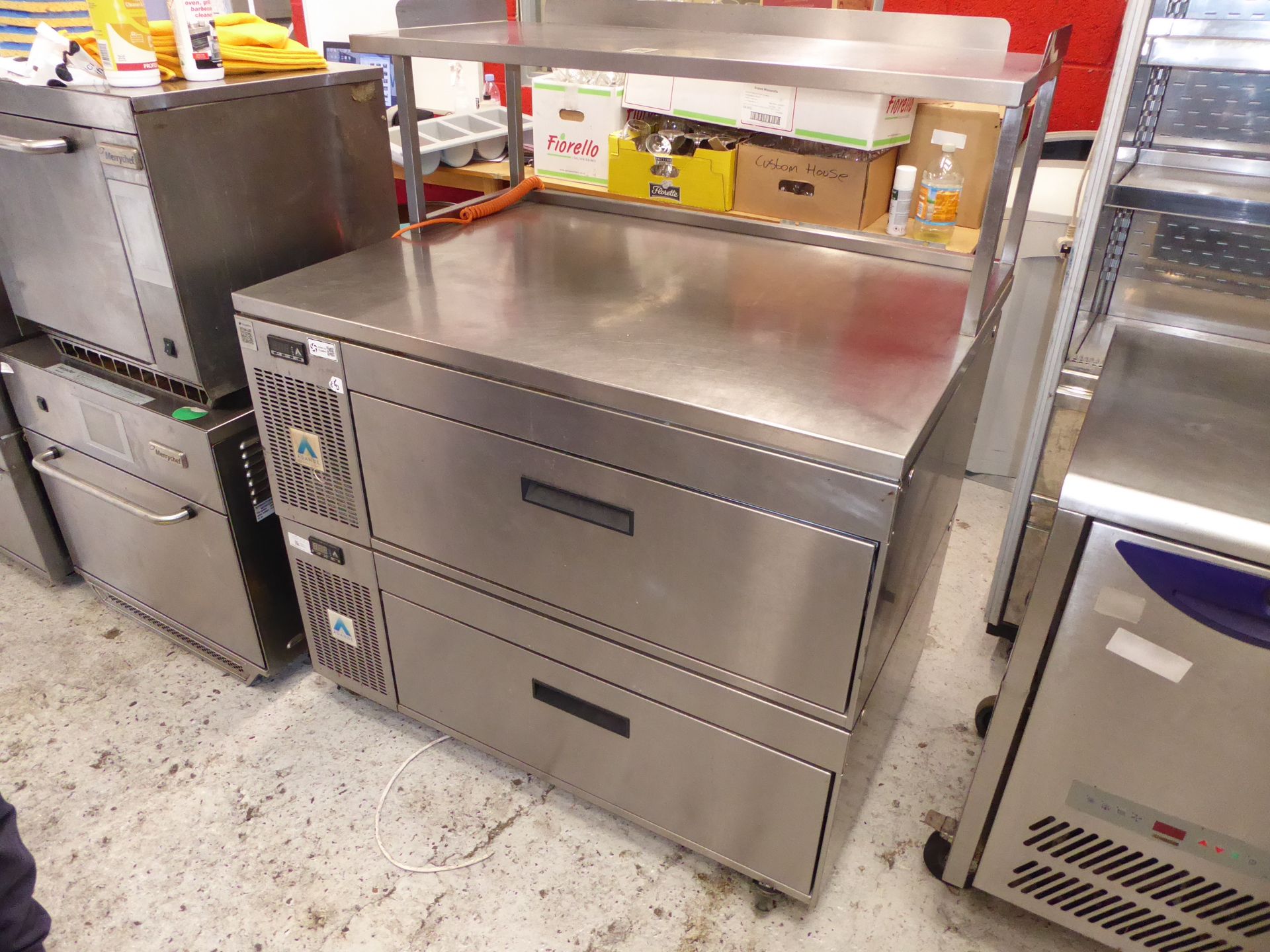 * Adande 2 drawer refrigerator, with additional shelf - direct from national chain. RRP new £4400