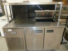 * Acme 2 door refrigerator, storage shelf on top, very clean. (1410Wx1380Hx700D)