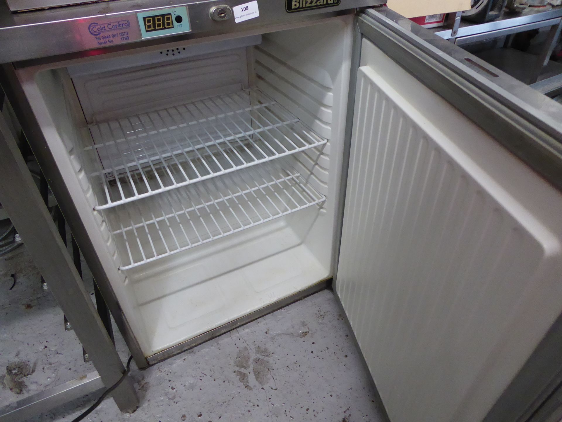 * Blizzard undercounter fridge - direct from national chain (600Wx600Dx850H) - Image 2 of 2