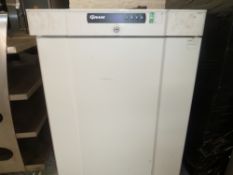 * White Gram under counter chiller. Clean condition.