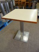 * Single Pedestal Table with Square Top ~60x60x76cm