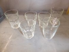 * approx. 35 glasses - including rocks styles glasses and latte glasses