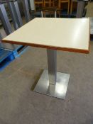 * Single Pedestal Table with Square Top ~60x60x76cm