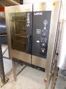 * Lainox 10 grid combi 3 phase electric oven complete with stand, good condition, direct from