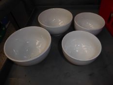 * approx. 40 assorted small and medium sized white bowls