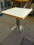 * Single Pedestal Table with Square Top ~60x60x66cm