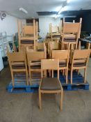 Thirty One Brown Upholstered Wooden Framed Restaurant Chairs