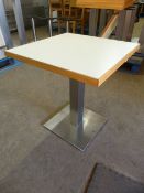 * Single Pedestal Table with Square Top ~60x60x66cm