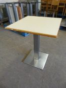 * Single Pedestal Table with Square Top ~60x60x76cm