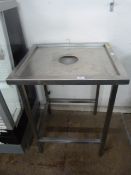 Stainless Steel Table to cover a Waste Bin