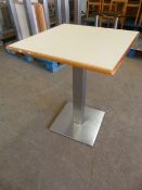 * Single Pedestal Table with Square Top ~60x60x76cm