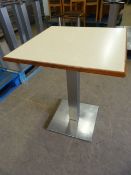 * Single Pedestal Table with Square Top ~60x60x76cm