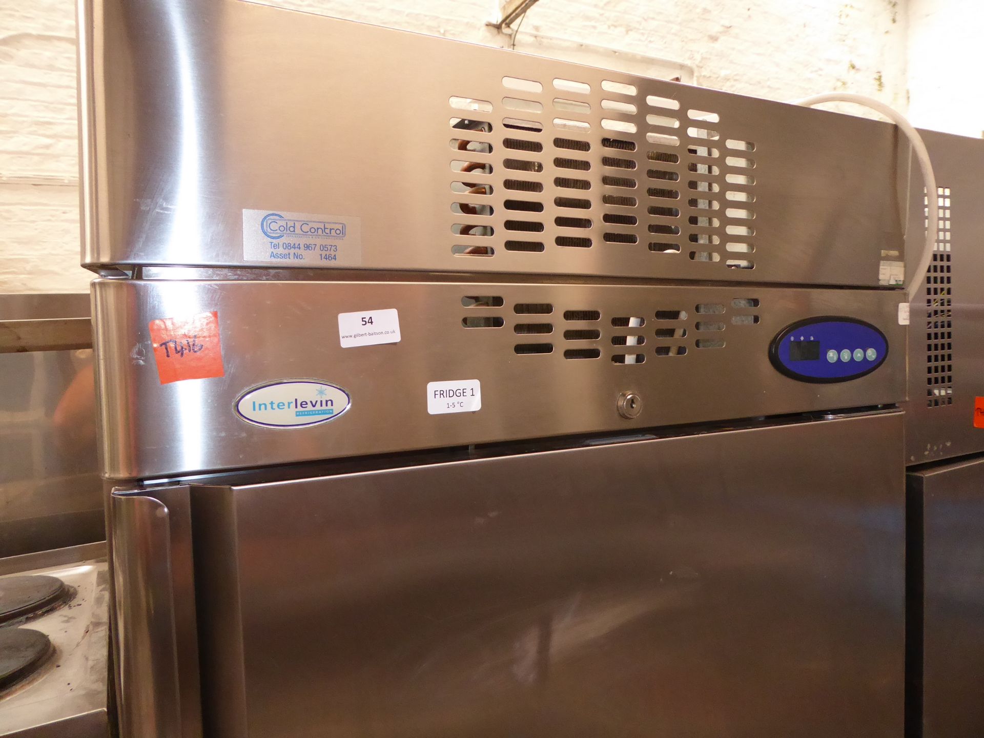 *Interlevin upright fridge - very good condition - complete with 4 shelves -direct from a national - Image 2 of 3