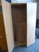 Three Shelf Wood Effect Cupboard 103x181x47cm