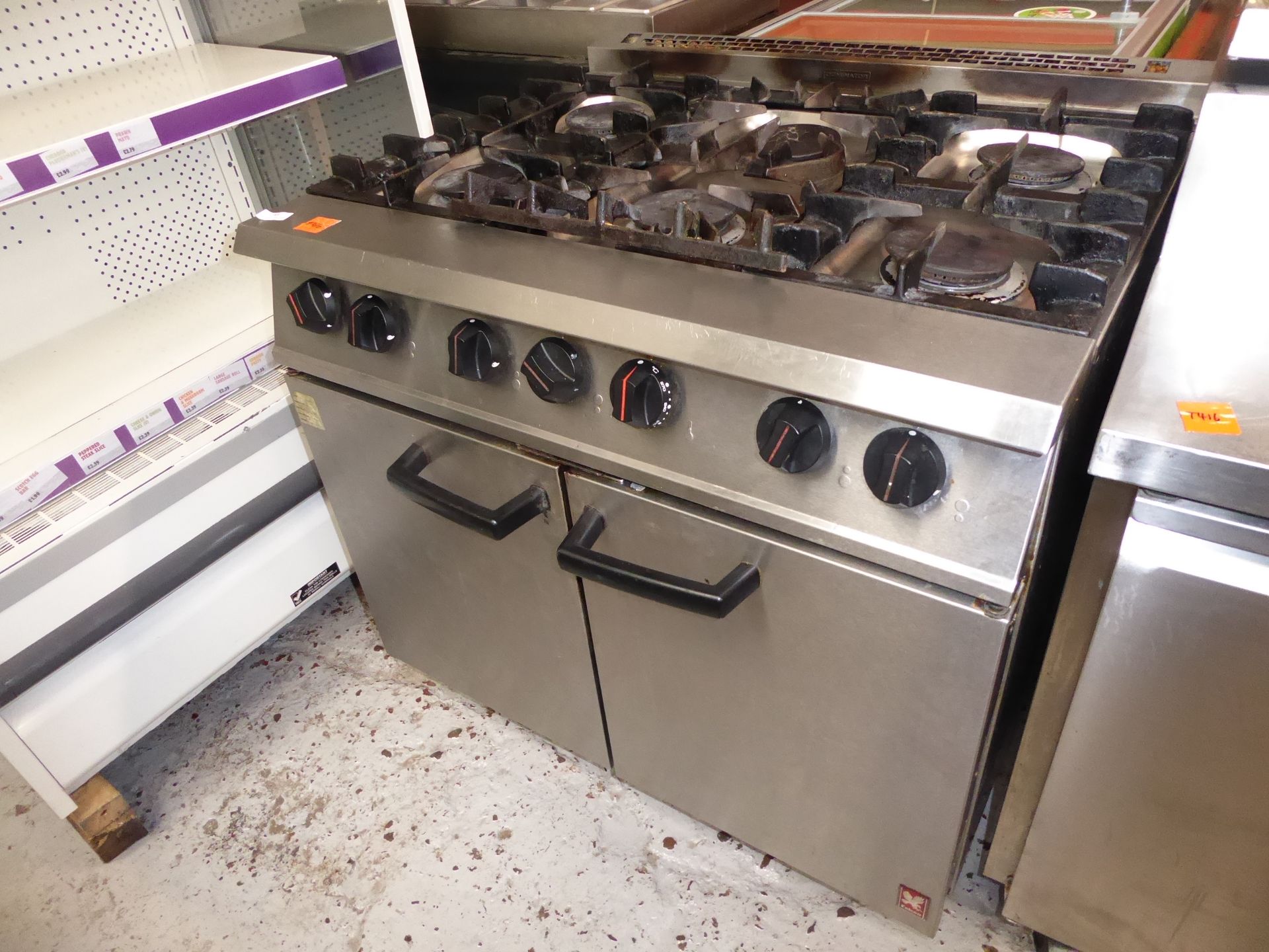 *Falcon 6 burner 2 door gas oven - complete in good condition direct from national chain (