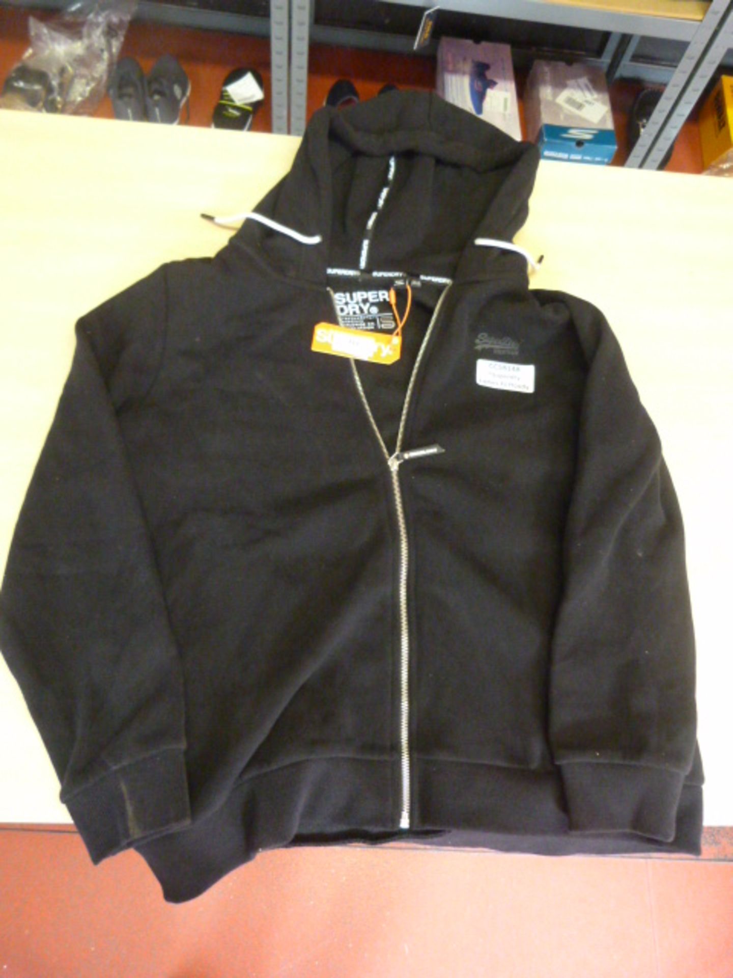 *Super Dry Ladies Black Hoodie Size: 16