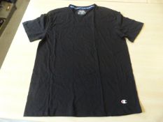 *Champion Black T-Shirt Size: L