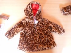 Little Me Child's Leopard Print Jacket Size: 12 Mo