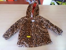 Little Me Leopard Print Jacket Size: 4T