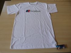 *Berghaus White Crew-Neck T-Shirt Size: M