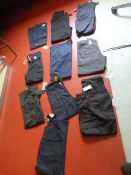 Ten Trousers (Various Sizes and Colours)