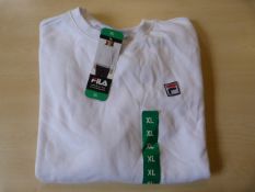 *Fila Ladies White Teri Crew-Neck Shirts Size: XL