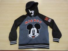 Disney Mickey Mouse Hooded Jacket (Red/Black/Grey) Size: 5