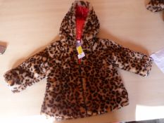 Little Me Child's Leopard Print Jacket Size: 18 Mo