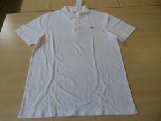 *Lacoste Sport White T-Shirt Size: M