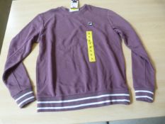 *Fila Ladies French Teri Crew-Neck Sweatshirt Size: S